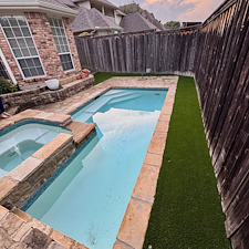 Pet-Friendly-Artificial-Turf-Installation-Around-Pool-and-Side-Yard-in-Plano-TX 6